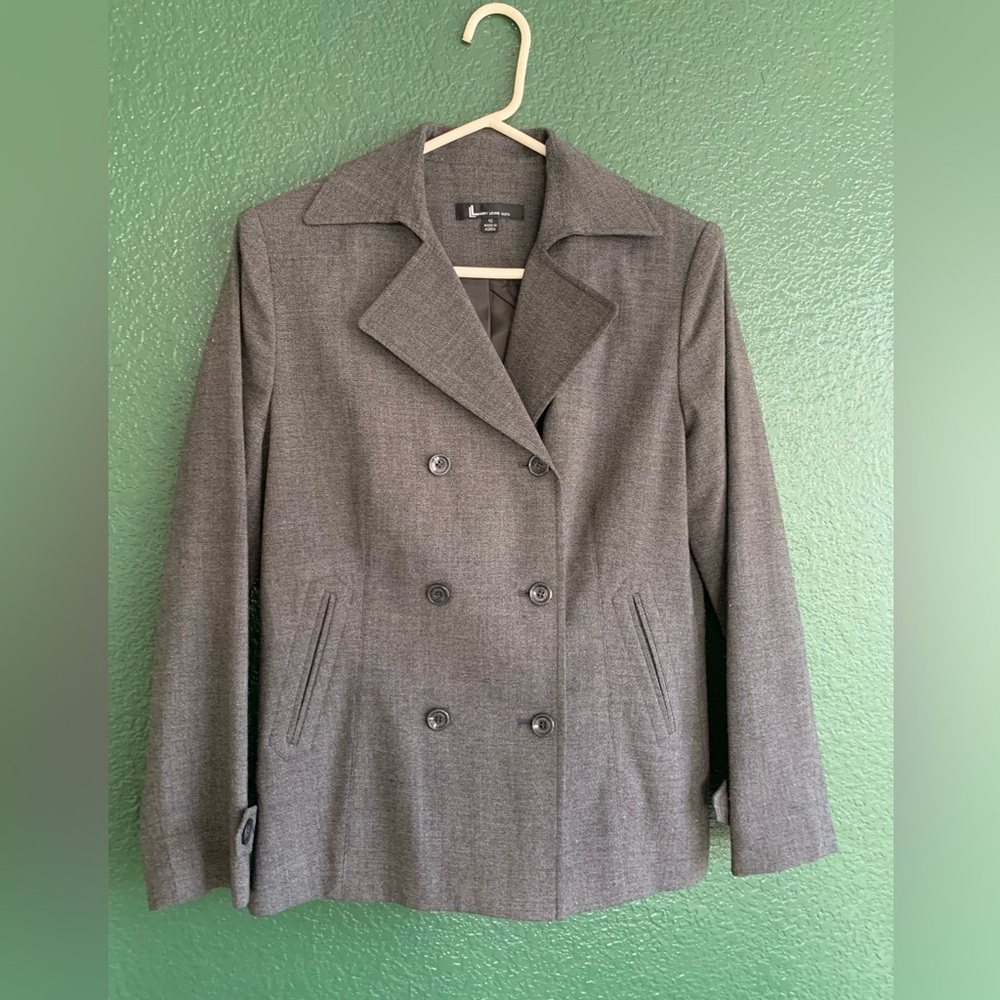 Classic Grey Jacket With Double Lined Buttons - image 5
